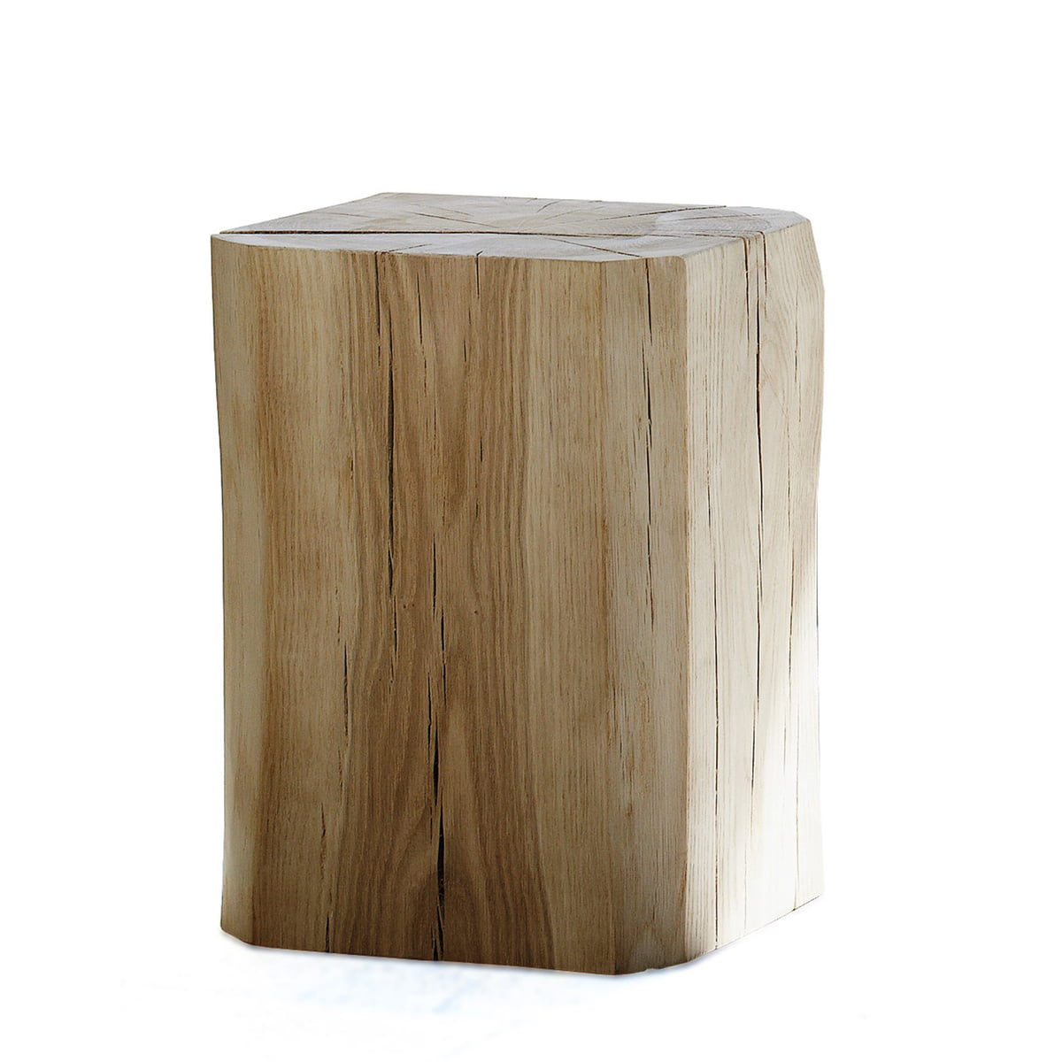 Jan Kurtz - Block Hocker quadratisch 40 x 40 x 40 cm, Eiche im Sale