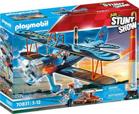 Thumbnail for Playmobil® Konstruktions-Spielset Doppeldecker Phönix (70831), Air Stuntshow, (45 St), mit Soundeffekten, Made in Germany