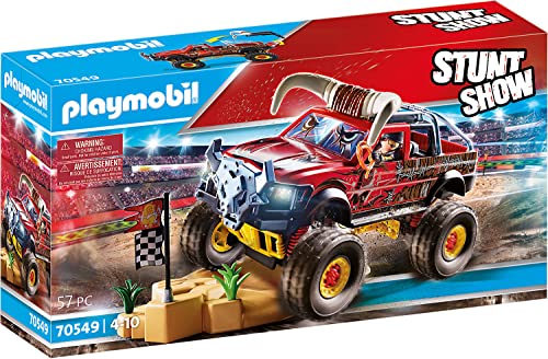 PLAYMOBIL Stuntshow 70549 Monster Truck Horned, Für Kinder von 4-10 Jahren im Sale