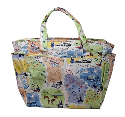 Cath Kidston Tripper Einkaufstasche Limited Edition Matilda New Worlds Scenic in Multi Print Baumwolle, multi, Large im Sale