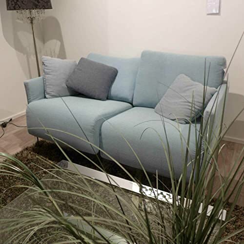 Erpo Sofa Stoff Prairie 202245 Bliese 42876 Hellblau Füße Chrom