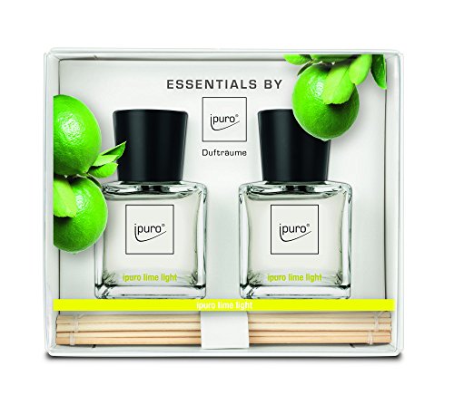 ipuro ESSENTIALS Geschenkset Raumduft lime light, 1er Pack (2 x 50 ml)