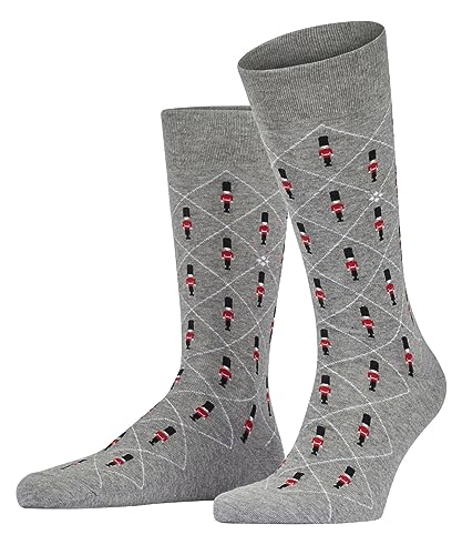 Burlington Herren Socken Guard SO Baumwolle gemustert 1 Paar, Grau (Light Grey 3400), 40-46 im Sale