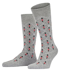 Thumbnail for Burlington Herren Socken Guard SO Baumwolle gemustert 1 Paar, Grau (Light Grey 3400), 40-46 im Sale