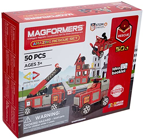 MAGFORMERS GmbH 278-56 Magformers Amazing Rescue Set 50T, bunt, ab 36 Monate