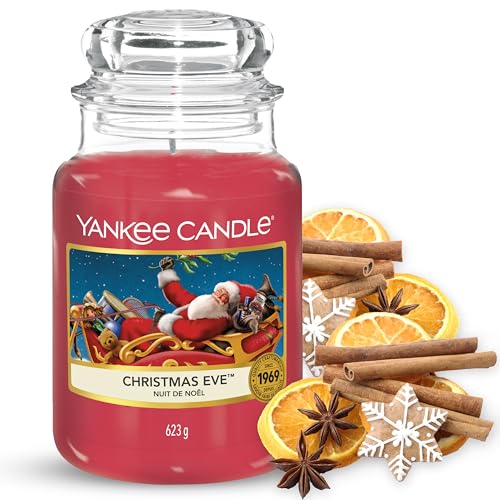 Yankee Candle Duftkerze im großen Jar, Red Apple Wreath, Brenndauer bis zu 150 Stunden im Sale