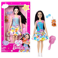 Thumbnail for Barbie-Puppe für Vorschulkinder, schwarzes Haar, My First Barbie Renee Puppe, Kinderspielzeug und -geschenke, Plüschfuchs, Zubehör, weicher beweglicher Körper, HLL22 im Sale