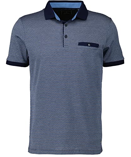 RAGMAN Herren Polo 3-farbig, mercerisiert S, Blau Saphire-705 im Sale