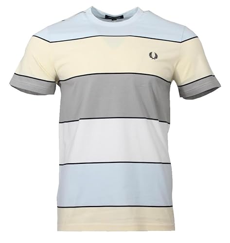 Fred Perry Herren Rundhals T-Shirt M5608 im Sale