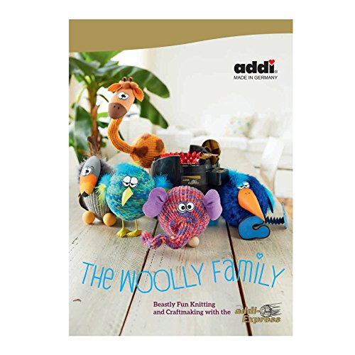 Addi Express Woolly Family Book AD9760 Winding Instead Bok, Black, A4 im Sale