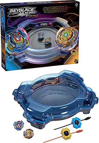 Beyblade Burst Pro Series Evo Elite Champions Pro Set - Battle Game Set with Beystadium, 2 Spins and 2 Launchers im Sale