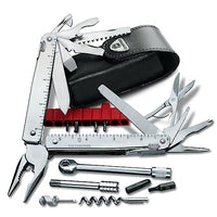 Thumbnail for VICTORINOX, Schweizer Taschenmesser Swiss Tool X Plus Ratchet, 40 Funktionen, Multitool inkl. Kombi-Spitzzange, Feststellklinge, Silber im Sale