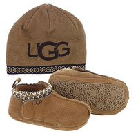 Thumbnail for UGG Jungen Unisex Kinder Baby Tasman and Beanie Hausschuh, Chestnut, 16 EU im Sale