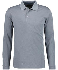 Thumbnail for RAGMAN Herren Softknit-Polo Mini-Jacquard , Royal-795 im Sale