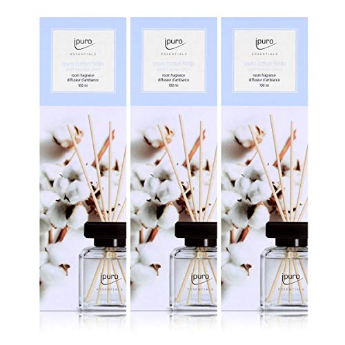 Essentials by ipuro Cotton Fields - Profumo per ambienti, 100 ml, confezione da 3 im Sale