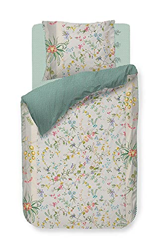 PIP Studio Bettwäsche Petites Fleurs Khaki 1 Bettbezug 135 x 200 cm + 1 Kissenbezug 80 x 80 cm