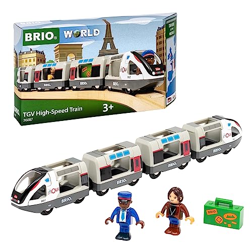 BRIO World 36087 - Trains of The World TGV Hochgeschwindigkeitszug - Spielzeuglok für Kinder ab 3 Jahren im Sale