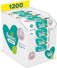 Thumbnail for Pampers Sensitive Baby Feuchttücher, 1200 Tücher (15 x 80) Für Empfindliche Babyhaut, Dermatologisch Getestet, Baby Erstausstattung Für Neugeborene