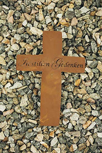 Thumbnail for Costa Nova Grabkreuz, In stillen Gedenken, Edelrost, 35x25 cm