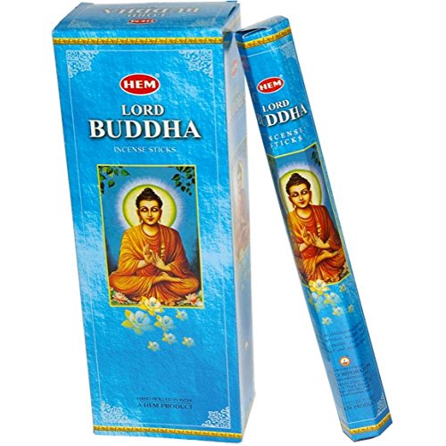 Hem Räucherstäbchen-Boxen, 6 Packungen, insgesamt 120 Stäbchen Lord Buddha