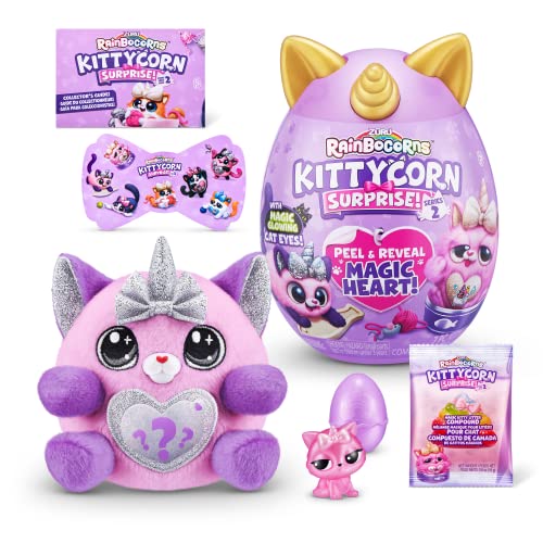 Rainbocorns Kittycorn Surprise Serie 2, Sola Bengalkatze, von ZURU, Kuscheltier (Bengalkatze)