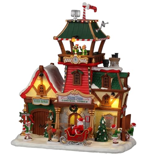 Lemax 25864-UK Santa's Wonderland Lighted Buildings: North Pole Control Tower im Sale