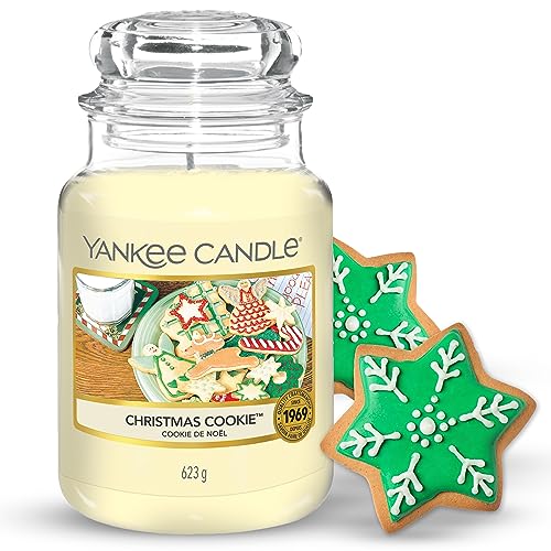 Yankee Candle Duftkerze im großen Jar, Christmas Cookie, Brenndauer bis zu 150 Stunden im Sale