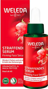 Thumbnail for WELEDA Bio Straffendes Serum - Naturkosmetik Natural Anti Aging Gesicht Pflegekonzentrat mit Granatapfelsamenöl & Maca-Peptiden. Gesichtsserum mindert Falten, spendet Feuchtigkeit & strafft (1x 30ml) im Sale