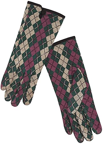 King Louie Damen Handschuhe »Glove Briolette« Jacquard Argyle Feinstrick Gloves Mehrfarbig im Sale