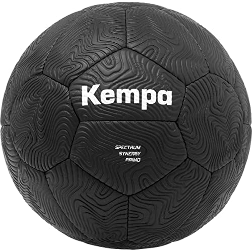 Kempa Spectrum Synergy Primo Black&White Handball Trainings- und Spielball mit einzigartiger 30-Panel-Konstruktion - für Jede Altersklasse geeignet - schwarz - Größe 3 im Sale