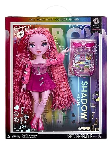 Rainbow High Shadow High Serie 3 - Pinkie James - Pinkfarbene Modepuppe - Modisches Outfit und mehr als 10 Bunte Spielaccessoires - Ideal für Kinder von 4-12 Jahren und Sammler