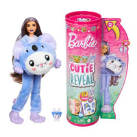 Thumbnail for BARBIE Cutie Reveal Puppe - 10 Überraschungen in einer Verpackung, Plüschtierfreunde, Hase in Koala-Plüschkostüm, bewegliche Gelenke, Zubehör und Mini-Haustier, ab 3 Jahren, HRK26 im Sale