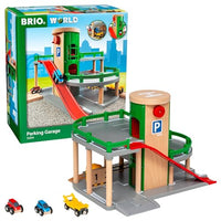 Thumbnail for BRIO World 33204 - Parkhaus, Straßen & Schienen - Eisenbahnzubehör Holzeisenbahn - Empfohlen für Kinder ab 3 Jahren