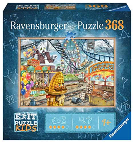 Ravensburger EXIT Puzzle Kids - 12926 Im Freizeitpark - 368 Teile Puzzle für Kinder ab 9 Jahren, Kinderpuzzle