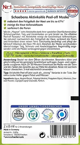 Schaebens Peel-Off Maske, 10er Pack (10 x 15 ml)