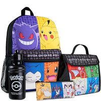 Thumbnail for Pokemon Rucksack Kinder 4er Set Schulranzen Lunchbox Federmäppchen Wasserflasche 500ml Kinderrucksack - Geschenke für Jungs (Mehrfarbig) im Sale