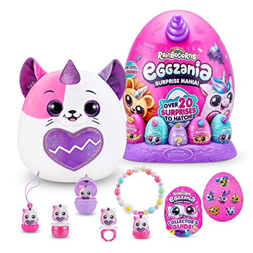 Rainbocorns Eggzania Surprise Mania Kittencorn, über 20 Überraschungen, Plüschtier und Accessoires (Kätzchen)