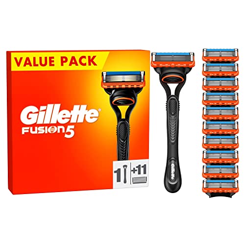 Gillette Fusion 5 Rasierklingen für Rasierer, 18 Ersatzklingen für Nassrasierer Herren mit 5-fach Klinge, Made in Germany im Sale