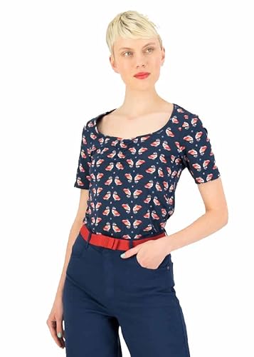 Blutsgeschwister T-Shirt Balconnet Féminin (as3, Alpha, x_l, Regular, Regular, Chirping Bird) im Sale