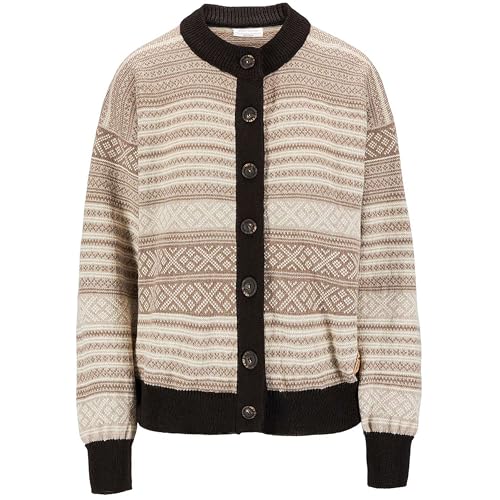 Dale of Norway Damen Skarpøy Cardigan Jacke, sand-mountainstone-coffee, im Sale