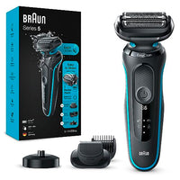 Thumbnail for Braun Series 5 Elektrorasierer mit EasyClick Barttrimmer Aufsatz, Rasierer Herren Elektrisch Ladestation, EasyClean, Wet & Dry, Geschenk Mann, Made in Germany, 51-M4500cs, mintgrün im Sale