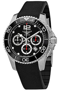 Thumbnail for Longines Hydroconquest Herren-Armbanduhr, Chronograph, automatisch, schwarzes Zifferblatt, L3.883.4.56.9 im Sale