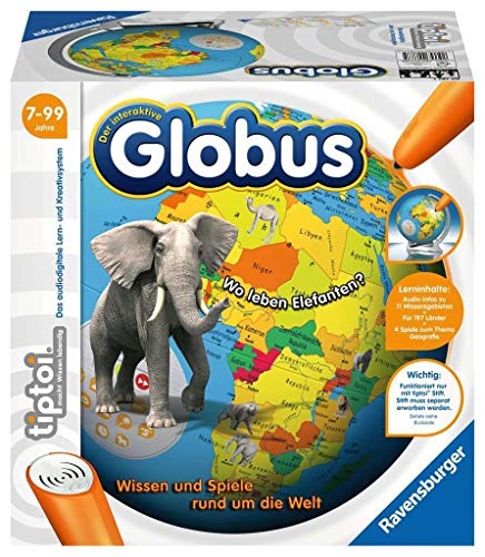 Ravensburger tiptoi 00787 - 3D Puzzle: Interaktiver Globus 17 im Sale