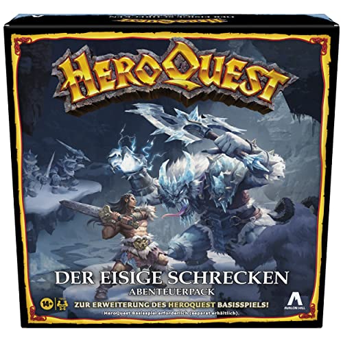 Hasbro Avalon Hill HeroQuest Der eisige Schrecken Abenteuerpack, ab 14 Jahren, HeroQuest Basisspiel erforderlich, Multi im Sale