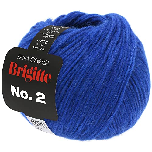 LANA GROSSA Brigitte Nr.2 | Edle Netzgarnstruktur aus Alpaka und Baumwolle | Handstrickgarn aus 47% Alpaka, 45% Baumwolle & 8% Schurwolle | 50g Wolle zum Stricken & Häkeln | 140m Garn im Sale