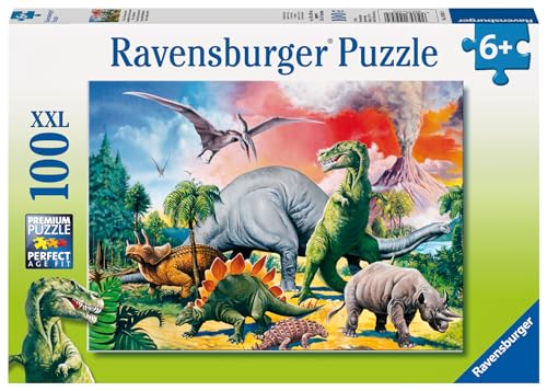 Ravensburger 10957 Kinderpuzzle-10957 Dino Puzzle für Kinder ab 6 Jahren, mit 100 Teilen im XXL-Format, Dinosaurier Spielzeug im Sale