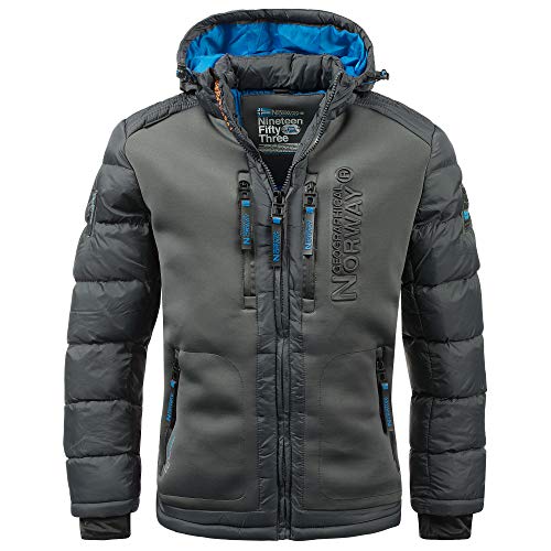 Geographical Norway Herren Winterjacke Beachwood Black - im Sale