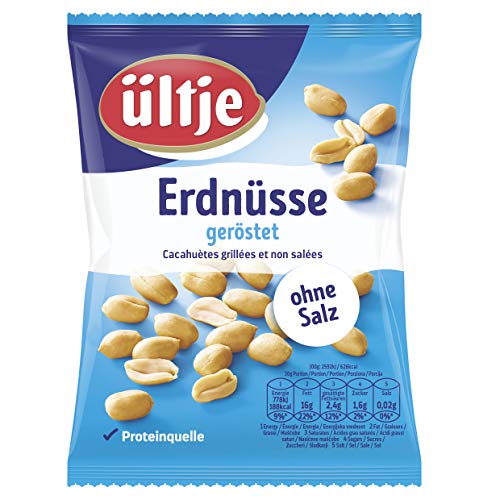 ültje Erdnüsse geröstet, ohne Salz, 12er Pack (12 x 200 g) im Sale