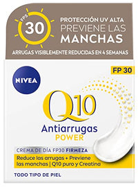 Thumbnail for NIVEA Q10 Power Antiarrugas Cuidado de Día FP30 (50 ml), crema hidratante antiarrugas, crema facial con protector solar, crema de día, crema facial reafirmante con Q10