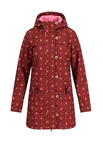 Blutsgeschwister Damen Jacke Softshelljacke wild weather long anorak - owls around me, XXL